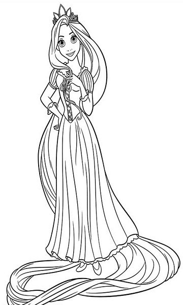 kolorowanka Zaplątani do wydruku malowanka coloring page Tangled Roszpunka Disney z bajki dla dzieci nr 31